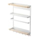 KitchenShop Essentia Magnetic Storage Side Rack, White