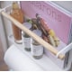 KitchenShop Essentia Magnetic Storage Side Rack, White