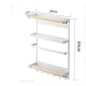 KitchenShop Magnetic Storage Side Rack, White