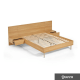 Lifely Eve Queen Bed Frame with 2 Bedside Tables Set