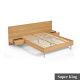 Lifely Eve Super King Bed Frame with 2 Bedside Tables Set