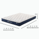 Lifely Deep Dream Infused Memory Foam Mattress, Double,137Wx188Lx21H cm