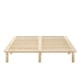 Lifely Cali Wooden Bed Base, Clear Pine, Double, 147Wx193Lx30H cm