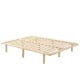 Lifely Cali Wooden Bed Base, Clear Pine, Double, 147Wx193Lx30H cm