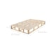 Lifely Coastal Pallet Bed Base, Clear Pine, Queen, 163Wx243Lx25H cm