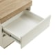 Lifely Cuppa Wooden Bedside Table, Natural Oak White, 50Wx55Lx54H cm