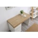 Lifely Cuppa Desk, Natural Oak White, 50Wx110Lx76H cm