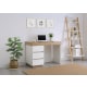 Lifely Cuppa Desk, Natural Oak White, 50Wx110Lx76H cm
