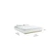 Lifely Cuppa Bed Base, White Oak, Super King, 187Wx208Lx28H cm