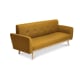 Lifely Nikko 3 Seater Fabric Sofa Bed, Yellow, 84Wx192Lx74H cm