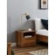 Lifely Nook Bedside Table, Walnut