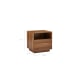 Lifely Nook Bedside Table, Walnut