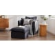 Lifely Lorne Ottoman, Charcoal