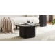 Lifely Tate Ripple Coffee Table, Black