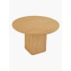 Lifely Tate Ripple Round Dining Table, Natural