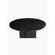 Lifely Tate Ripple Round Dining Table, Black