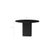 Lifely Tate Ripple Round Dining Table, Black