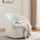 Lifely Cammy Boucle Swivel Chair, Creamy White