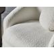 Lifely Cammy Boucle Swivel Chair, Creamy White