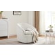 Lifely Cammy Boucle Swivel Chair, Creamy White, 75Wx75Lx75H cm