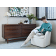 Lifely Cammy Boucle Swivel Chair, Creamy White