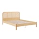 Lifely Lana Rattan Bed Frame, Maple, Queen, 163Wx214Lx100H cm