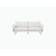 Lifely Jasper 3 Seater Boucle Sofa, Creamy White, 85Wx200Lx90H cm