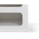 Lifely Sorrento Bedside Table, Chalk White, 40Wx50Lx50H cm