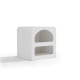 Lifely Sorrento Bedside Table, Chalk White, 40Wx50Lx50H cm