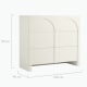 Lifely Arch Sideboard, 40Wx100Lx90H cm, Creamy White