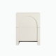 Lifely Arch Bedside Table, 40Wx45Lx60H cm, Creamy White