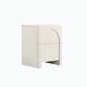 Lifely Arch Bedside Table, 40Wx45Lx60H cm, Creamy White