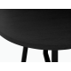 Lifely Haris Round Dining Table, 120Wx120Lx75H cm, Black