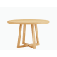 Lifely Haris Round Dining Table, 120Wx120Lx75H cm, Natural