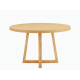 Lifely Haris Round Dining Table, 120Wx120Lx75H cm, Natural