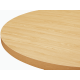 Lifely Haris Round Dining Table, 120Wx120Lx75H cm, Natural