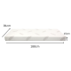 Lifely Cali Wooden Bed Base and Memory Foam Mattress Combo, Single