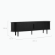 Lifely Tate Entertainment Unit, Black, 200cm