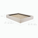 Lifely Felix Fabric Bed Base, King