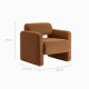 Lifely Lorraine Armchair, Brown