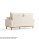 Linspire Moss 1-Seater Sofa, Neutral White