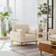 Linspire Moss 1-Seater Sofa, Neutral White