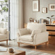 Linspire Moss 1-Seater Sofa, Neutral White