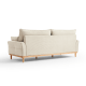 Linspire Moss 3-Seater Sofa, Neutral White