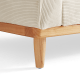 Linspire Moss 3-Seater Sofa, Neutral White