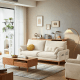 Linspire Moss 3-Seater Sofa, Neutral White