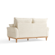 Linspire Moss 2-Seater Sofa, Neutral White