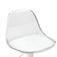 Linspire Perch Height Adjustable Bar Chair, Transparent