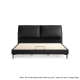 Linspire Beacon Small Queen Bed Frame, Black