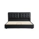 Linspire Obsidian Leather Super King Bed Frame